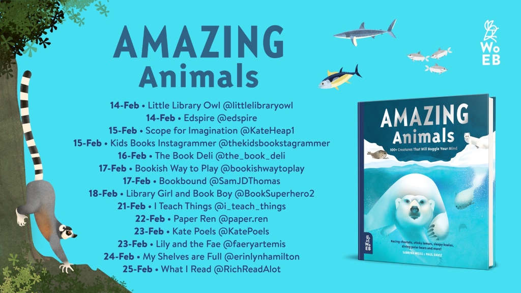 Amazing Animals Blog Tour – My Shelves Are Full